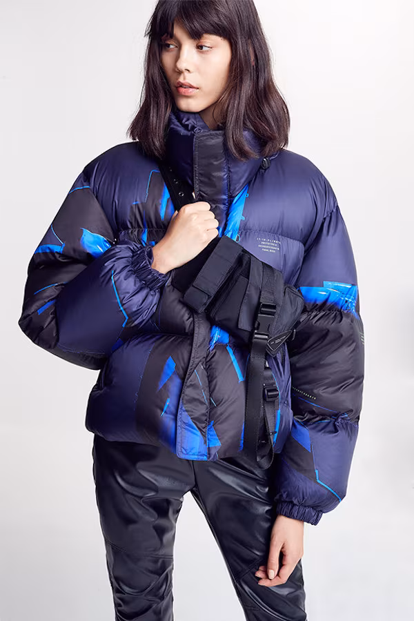 Hyein Seo Printed Down Bomber Jacket