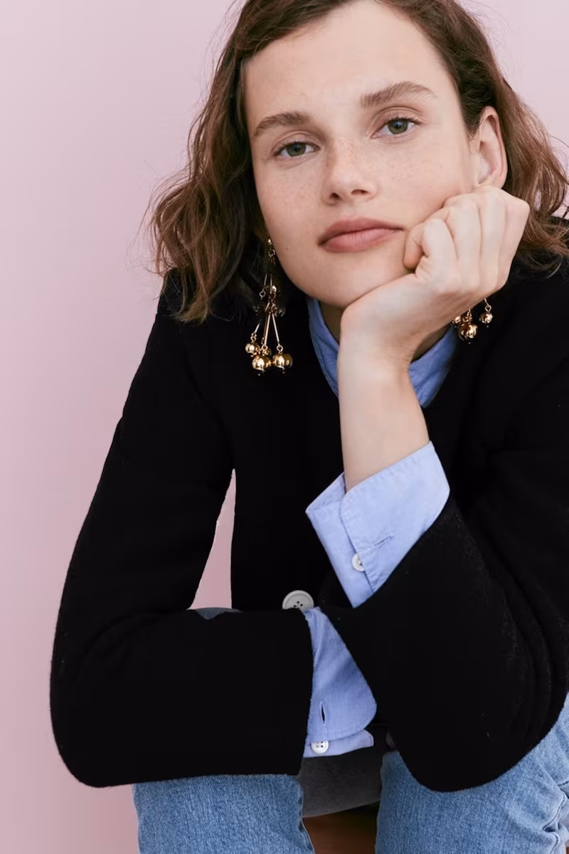 J.Crew Cropped Jacket In Boiled Wool