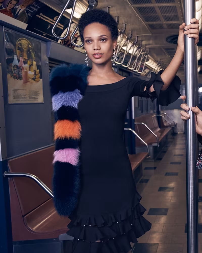 Jonathan Simkhai Off Shoulder Slashed Knit Dress