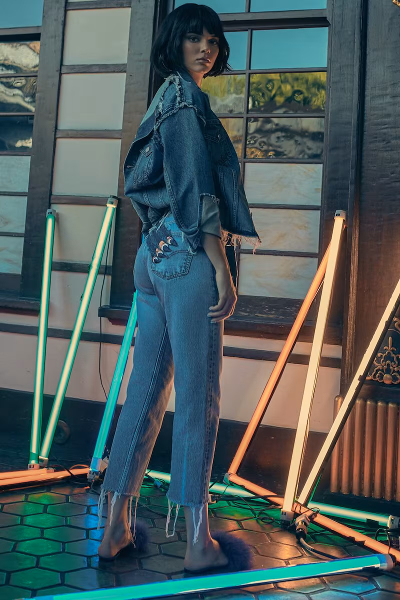 KENDALL + KYLIE Slash Vintage Jeans