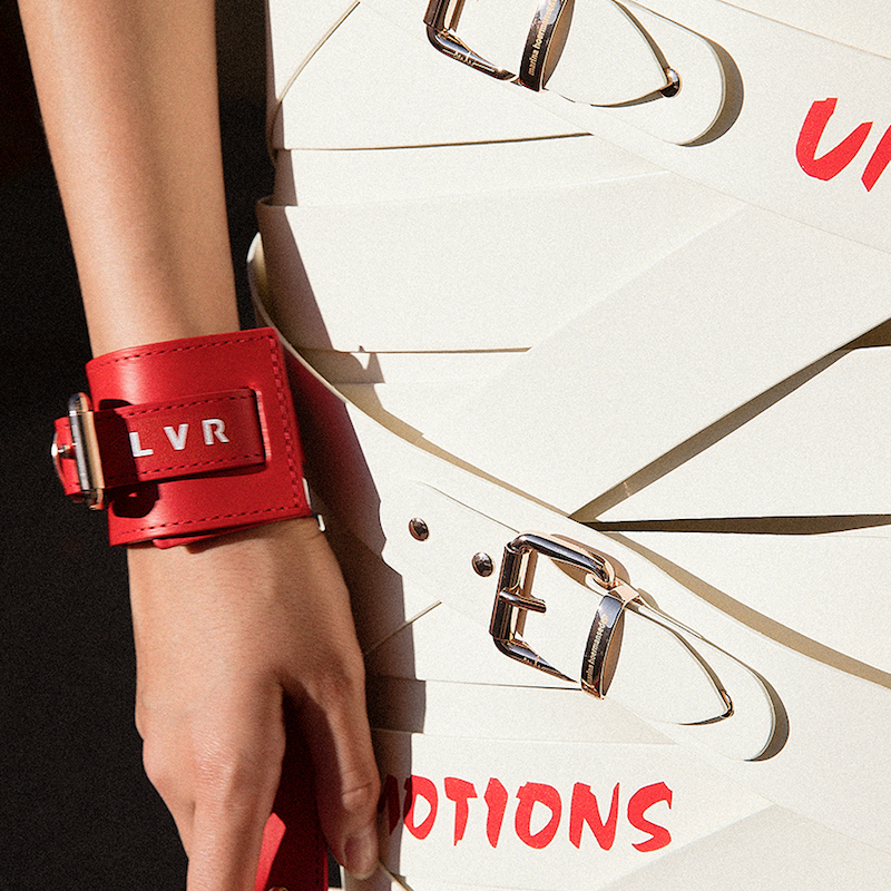 LVR Editions x Marina Hoermanseder Leather Strap Skirt