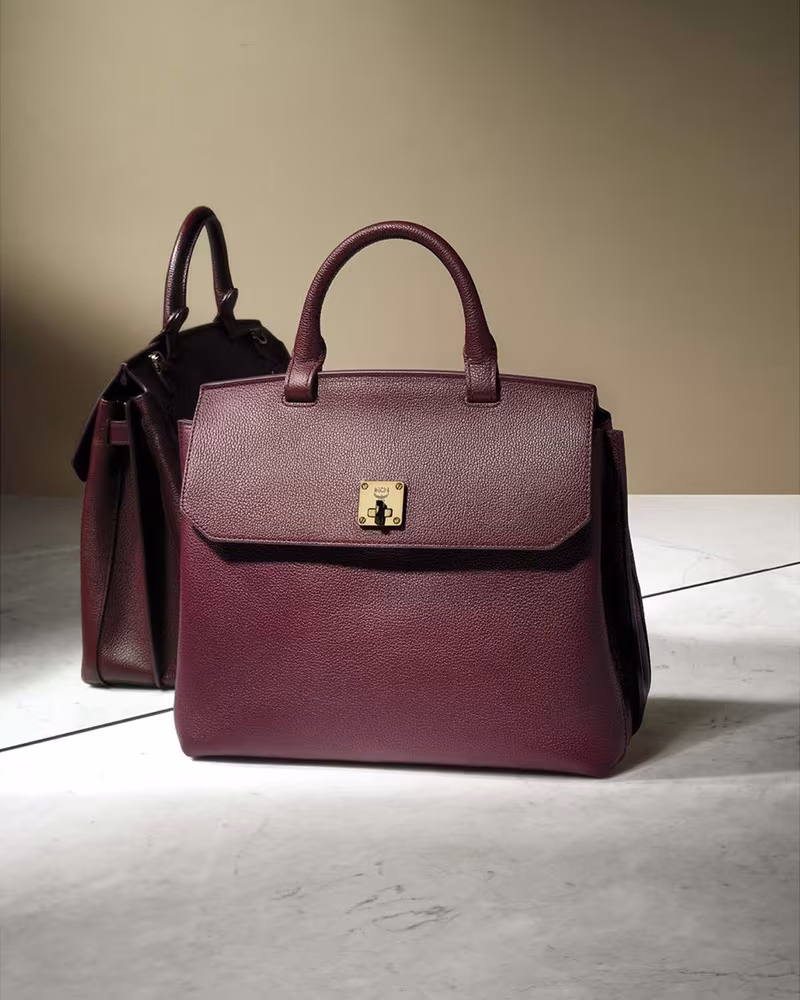 MCM Milla Leather Satchel