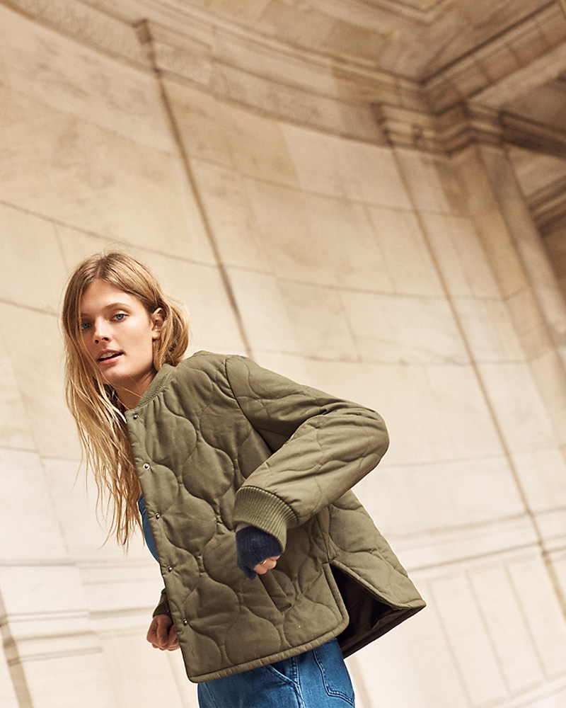 Madewell Quilted Military Jacket