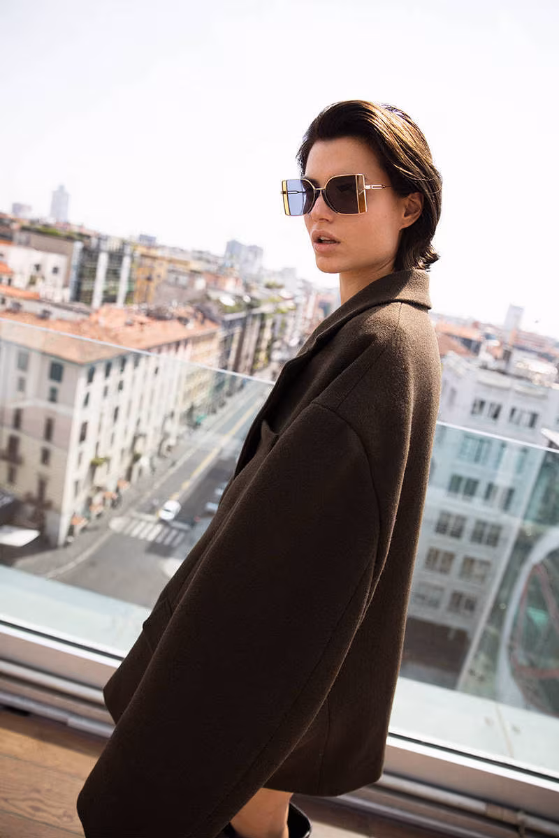 Maison Margiela Oversized Wool Blend Coat