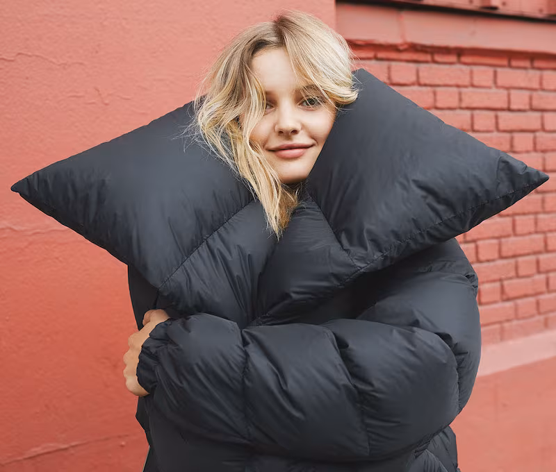 Marques Almeida Asymmetrical Puffer Jacket