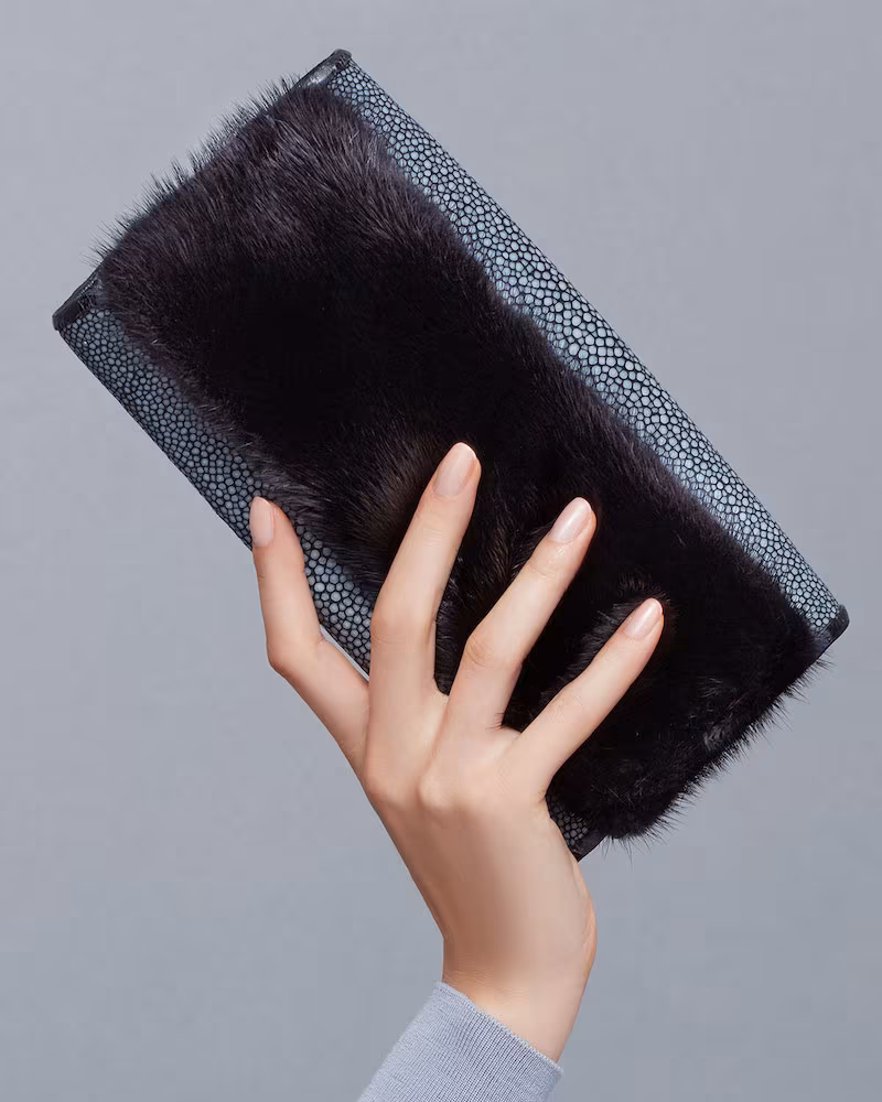 Nancy Gonzalez Stingray Flap Clutch Bag