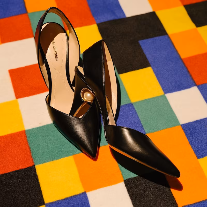 Nicholas Kirkwood Penelope Pearl-Embellished Leather Pumps