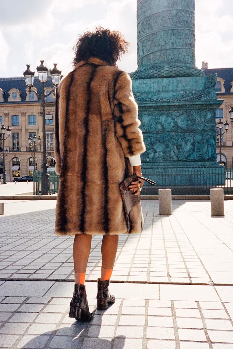 & Other Stories Faux Fur Coat