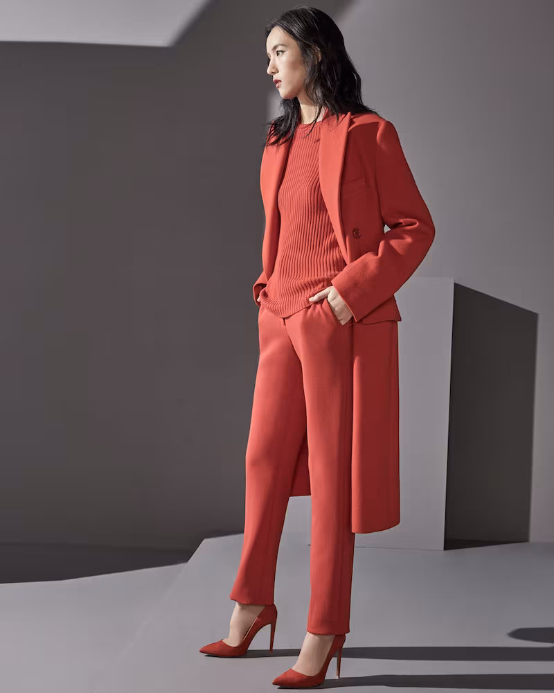 Ralph Lauren Collection Brandon Double-Breasted Wool Coat