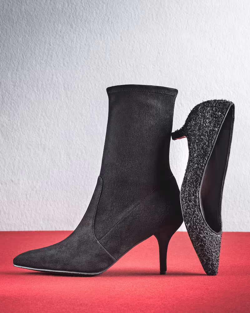 Stuart Weitzman Cling Suede Sock Bootie