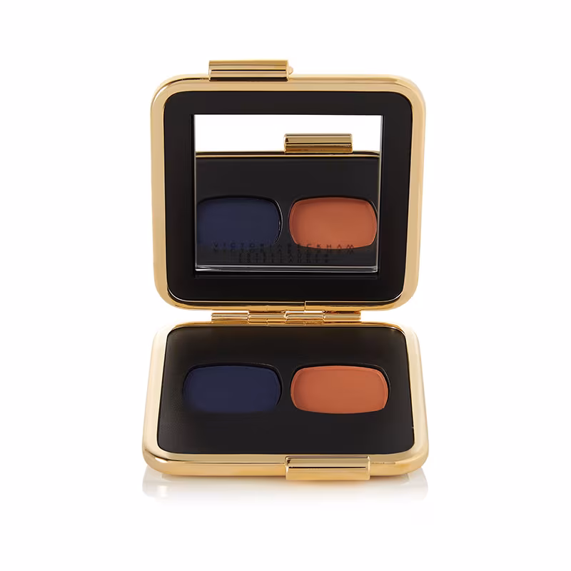 Victoria Beckham Estée Lauder Eye Matte Duo - Saphir and Orange Vif