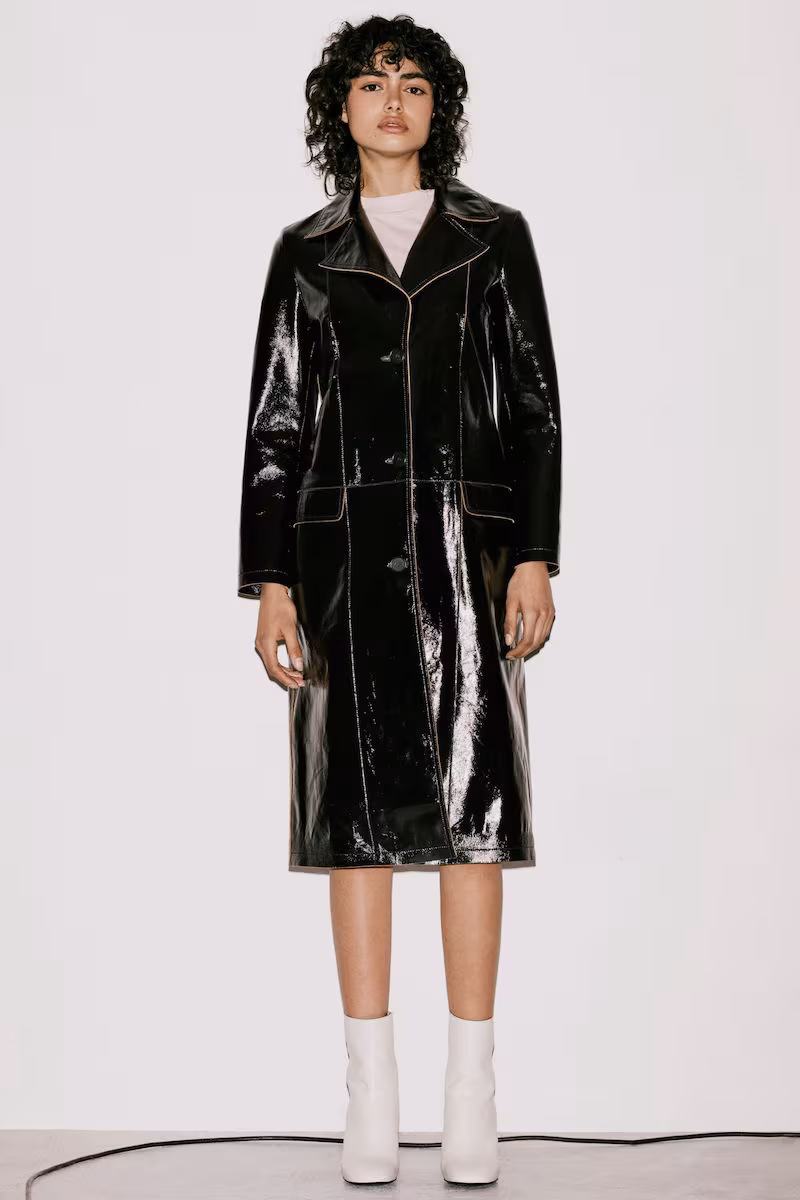 AllSaints Payton Leather Mac