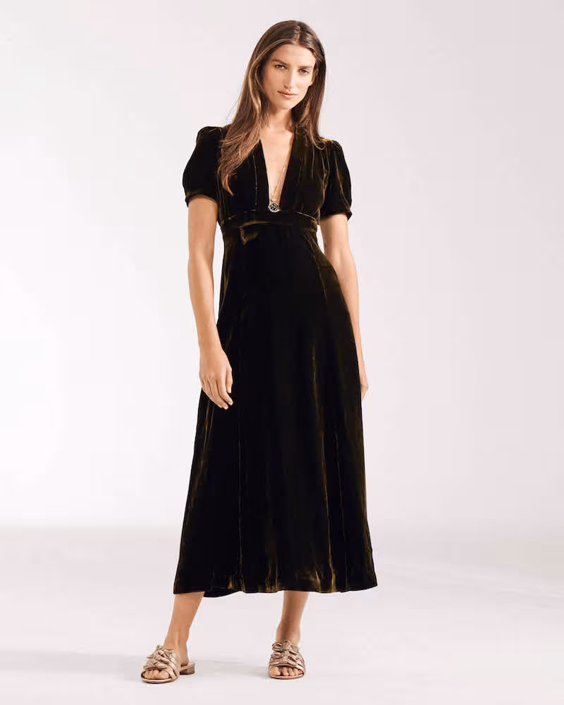 Barneys New York Velvet Maxi Dress