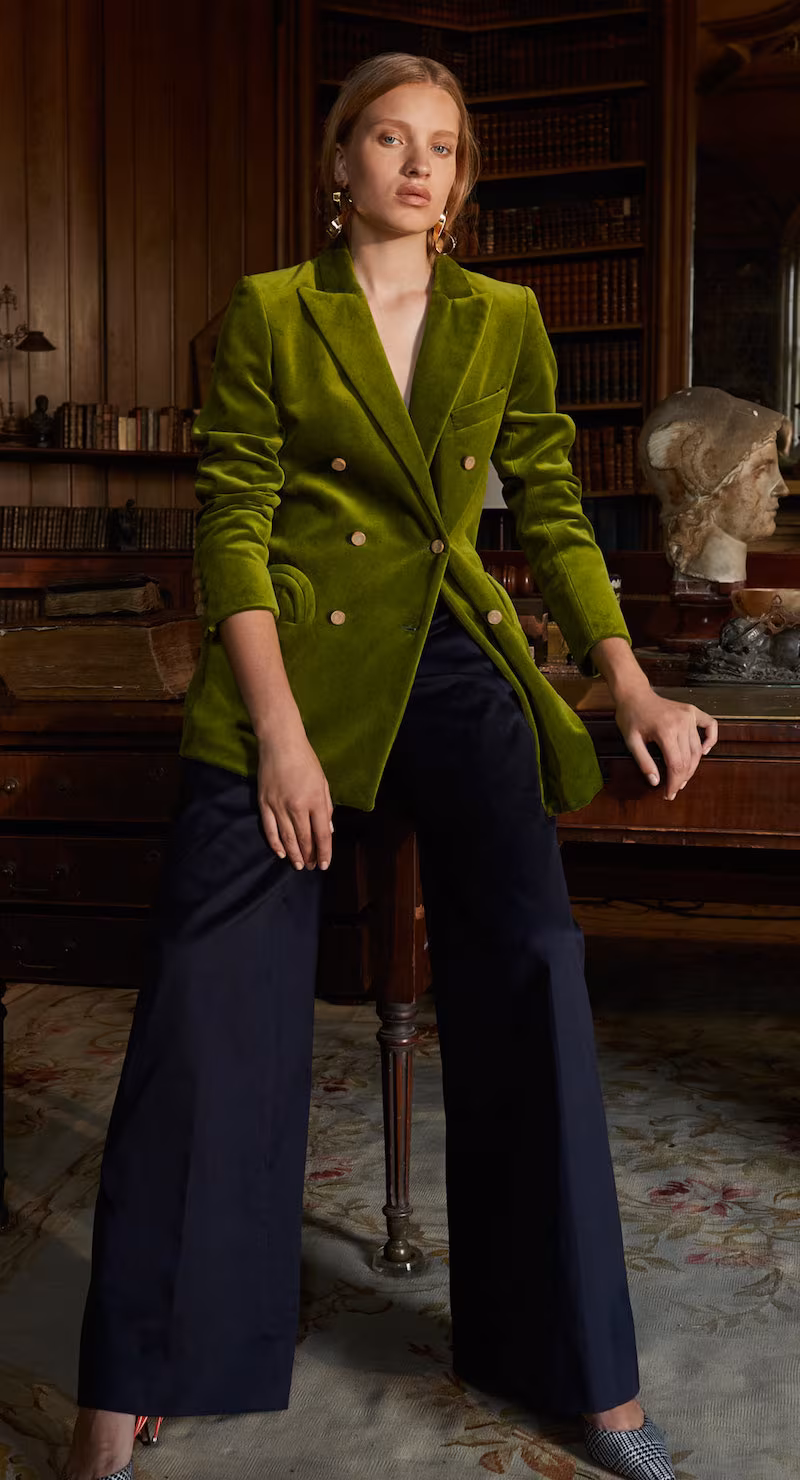 Blazé Milano Jealousy Avocado Plain Everyday Blazer
