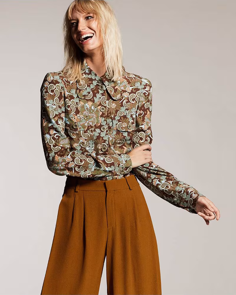 Chloé Floral Paisley Button-Down Blouse