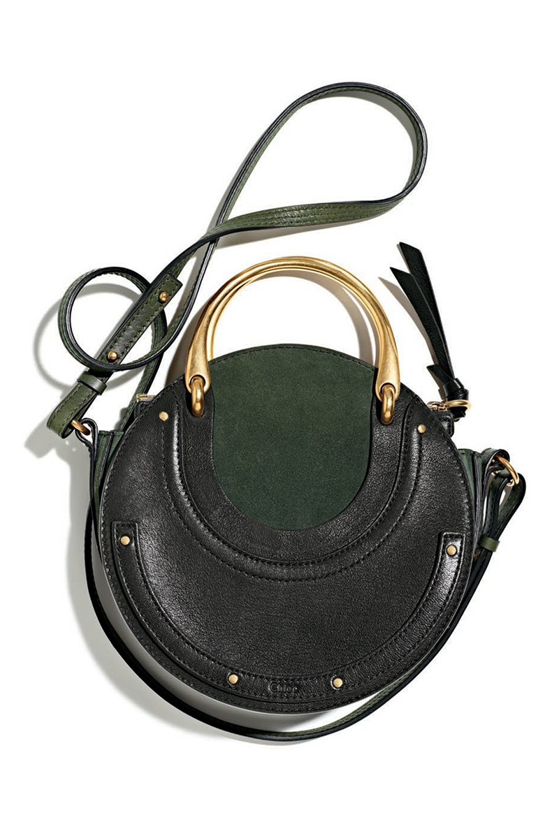 Chloé Pixie Small Round Double-Handle Tote Bag