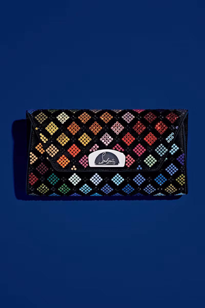 Christian Louboutin Vero Dodat Harlequin Strass Clutch Bag