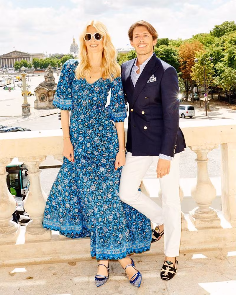 Claudia Schiffer for Aquazzura Cloudy Star Flat