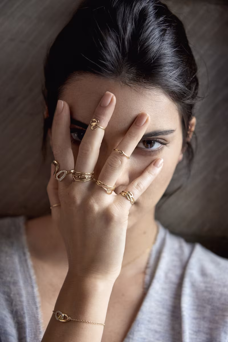 Ippolita 18K Gold Cherish Link Bracelet with Diamonds