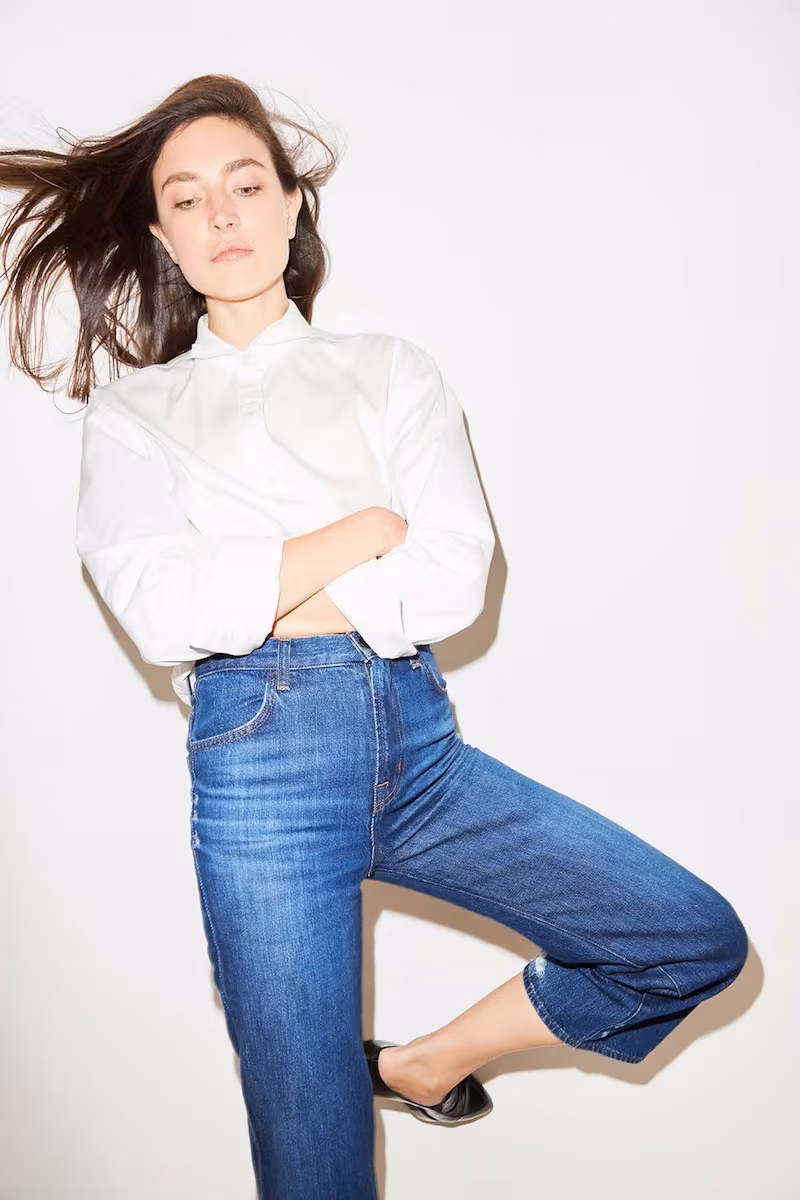 J Brand Briley Oversized Shirt in White