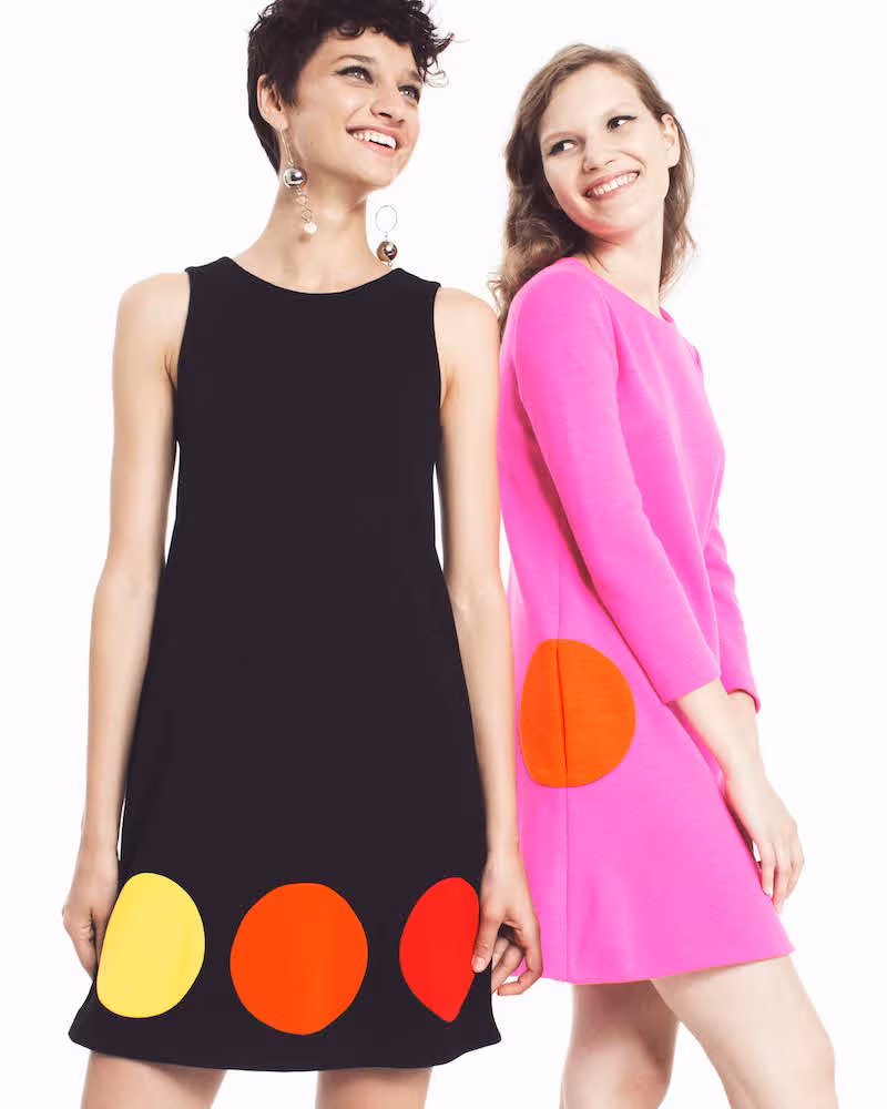 Lisa Perry Dot Wool Shift Dress