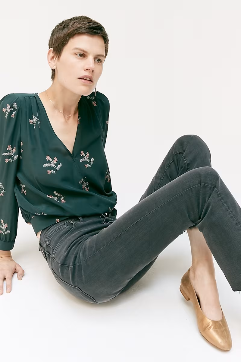 Madewell Cali Demi-Boot Jeans: Asymmetrical Hem Edition