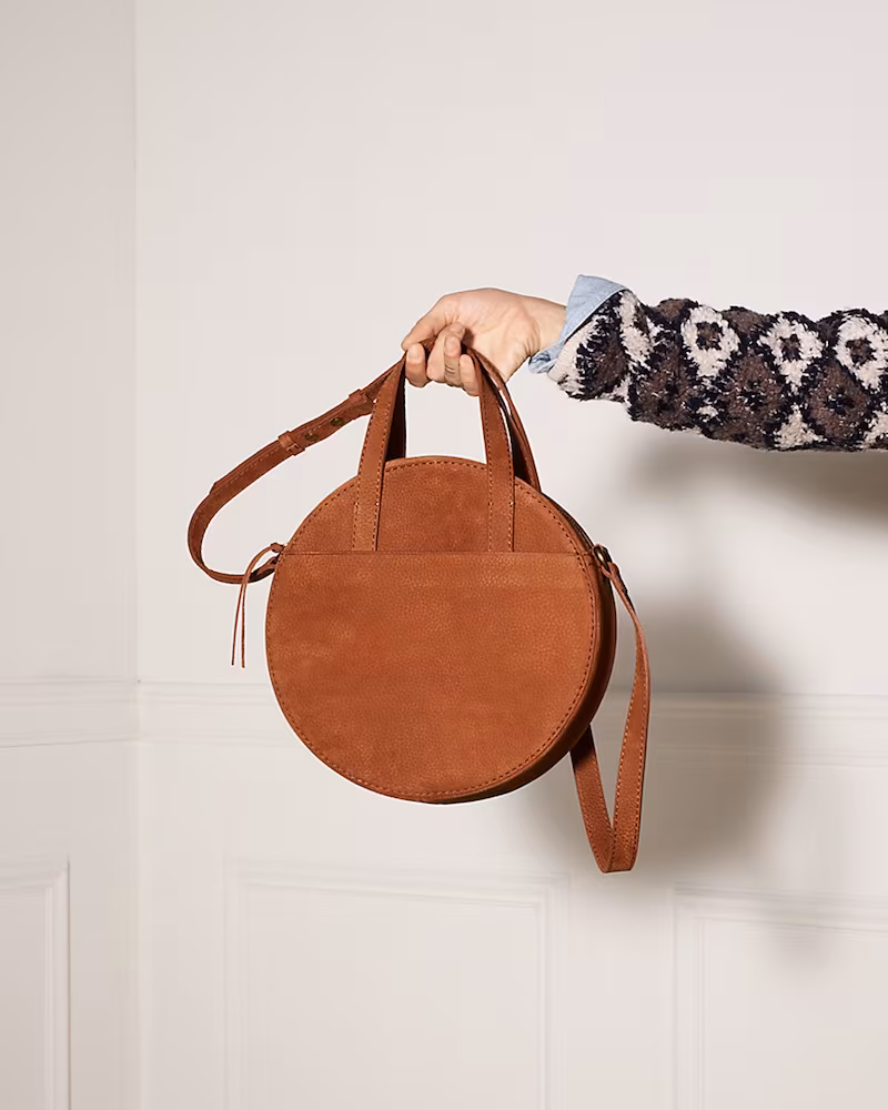 Madewell The Juno Circle Shoulder Bag In Maple Syrup