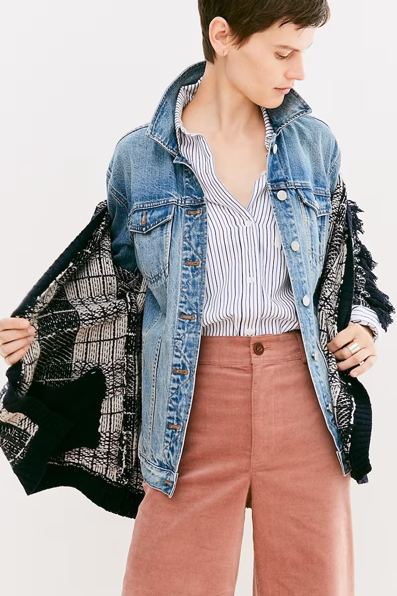 Madewell The Oversized Jean Jacket In Capstone Wash