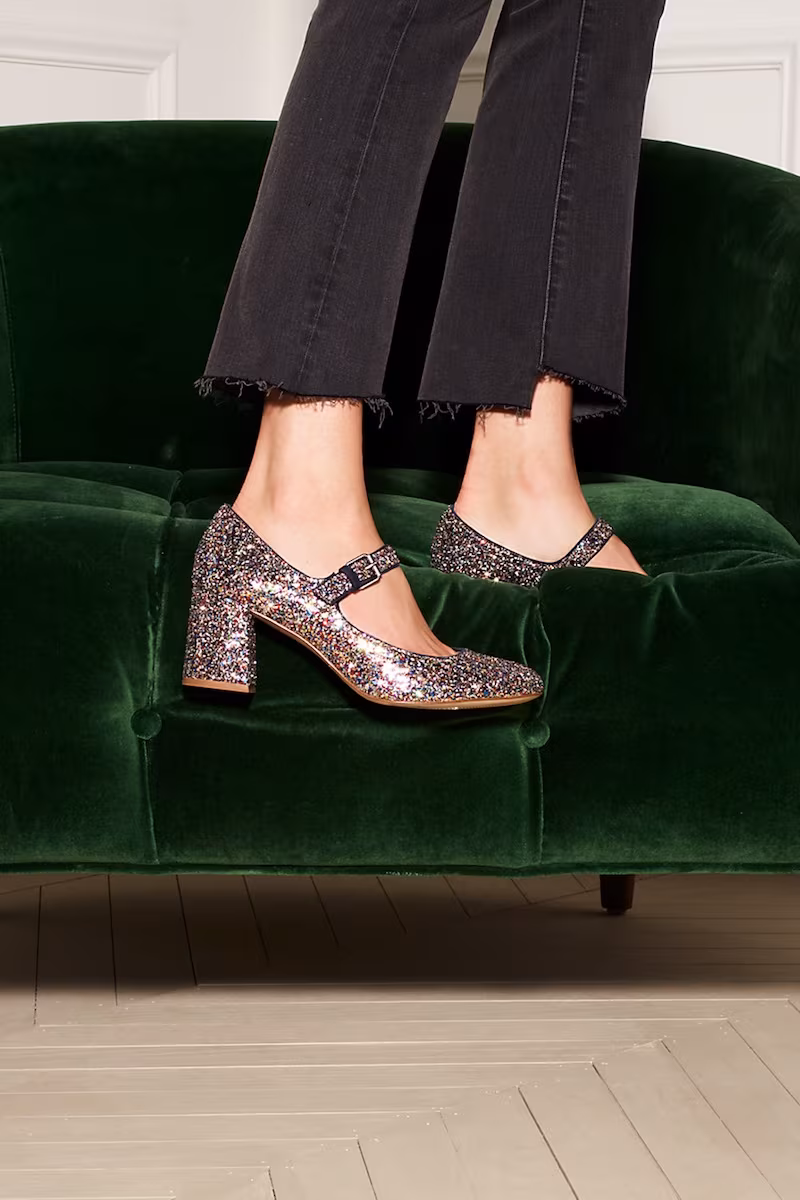 Madewell The Zelda Mary Jane In Glitter