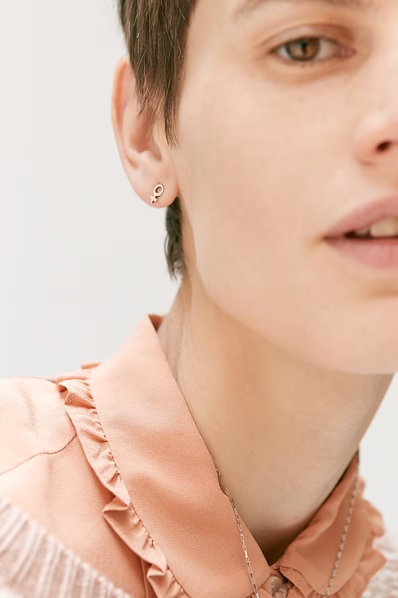 Madewell x Girls Inc. Demi-Fine Bronze Female Earrings