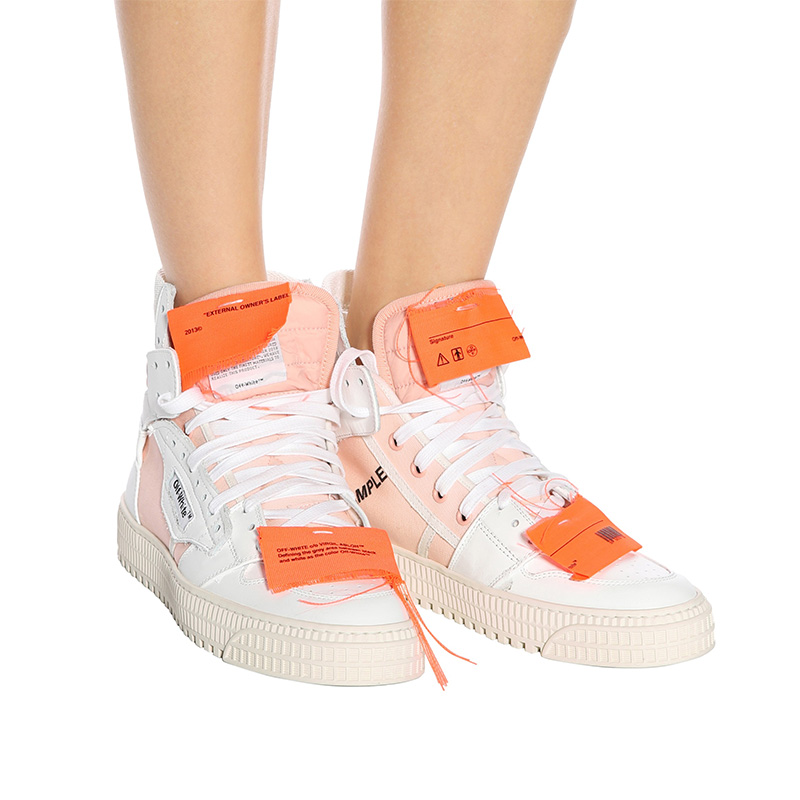 Off-White c/o mytheresa.com Leather Sneakers in White Light