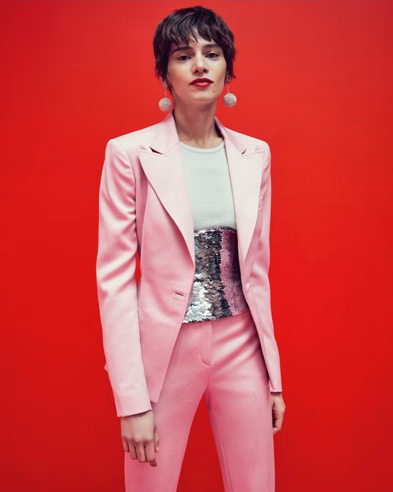 Oscar de la Renta One-Button Blazer
