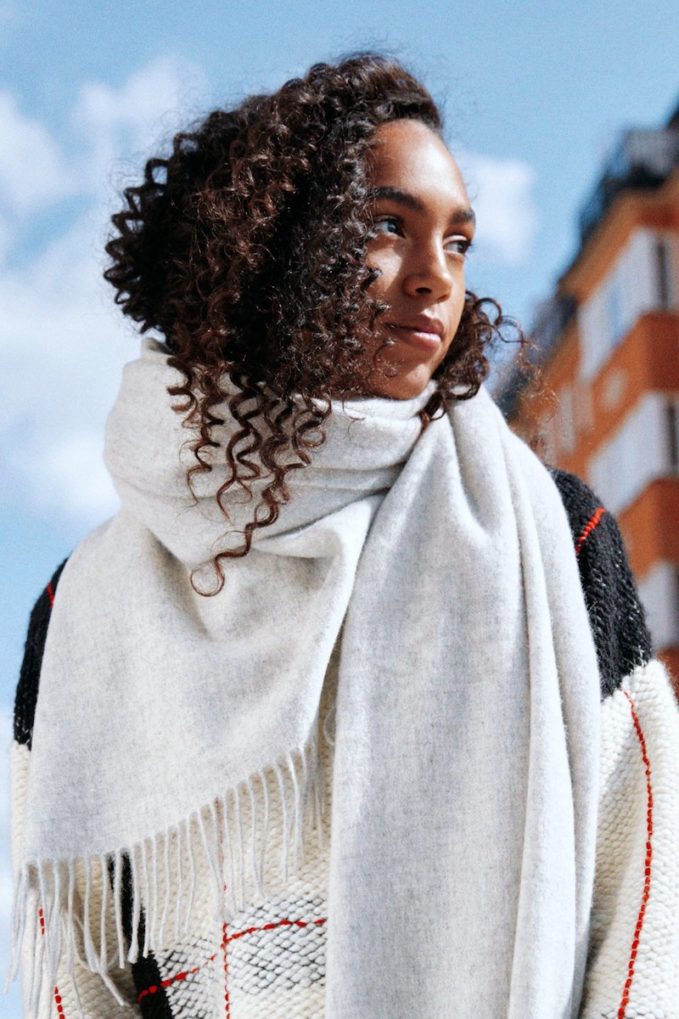 & Other Stories Oversized Wool Scarf