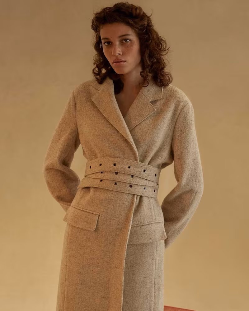 The Row Pesner Belted Long-Line Coat