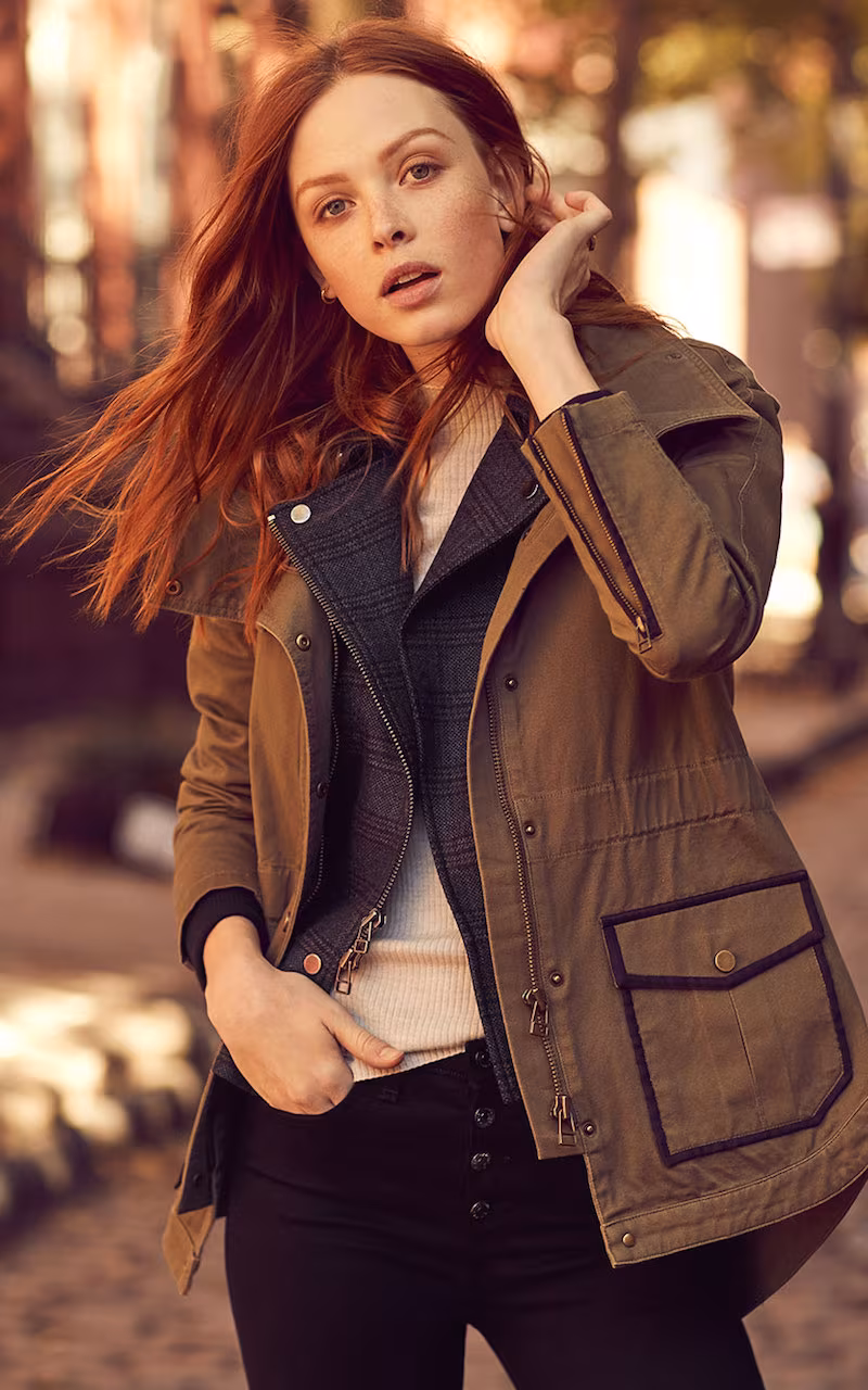 Veronica Beard Jean Army Jacket