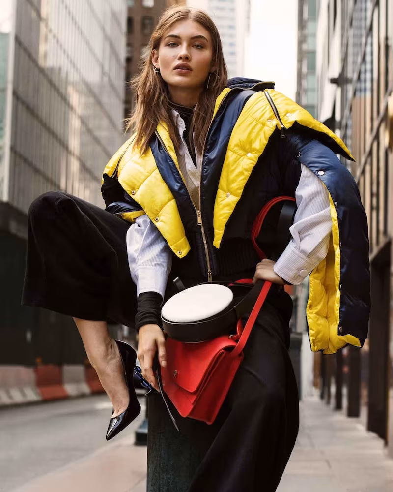 Versace Wool-Paneled Two-Tone Quilted Shell Down Jacket