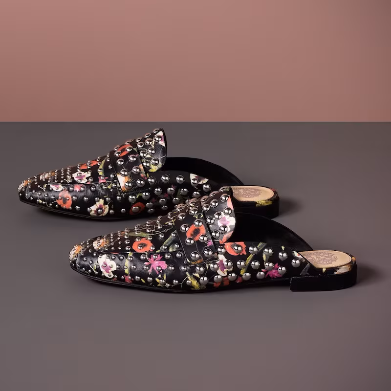 Vince Camuto Sessa Studded Loafer Mule