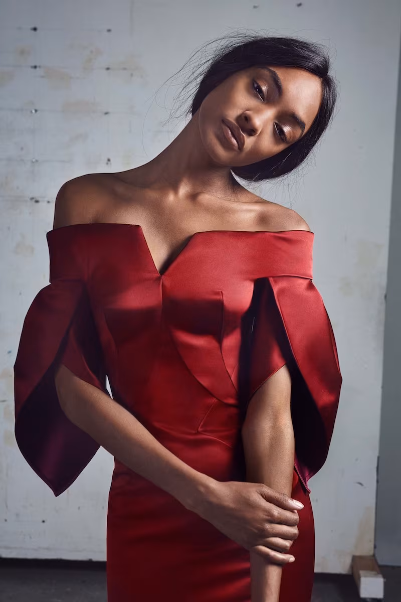 Zac Posen Off-the-Shoulder Trumpet Gown