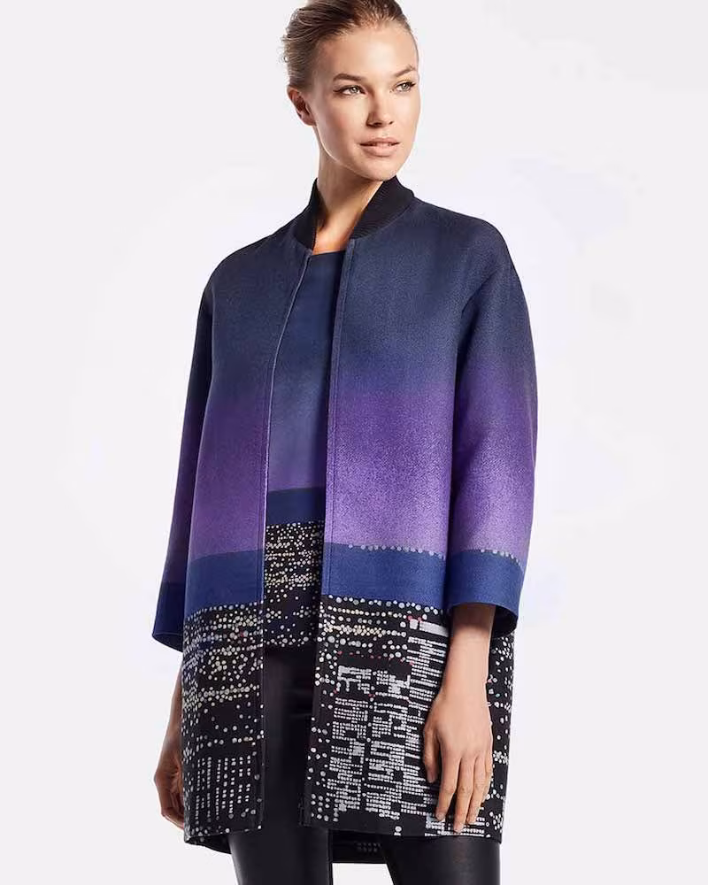 Akris punto Twilight City Bomber Coat