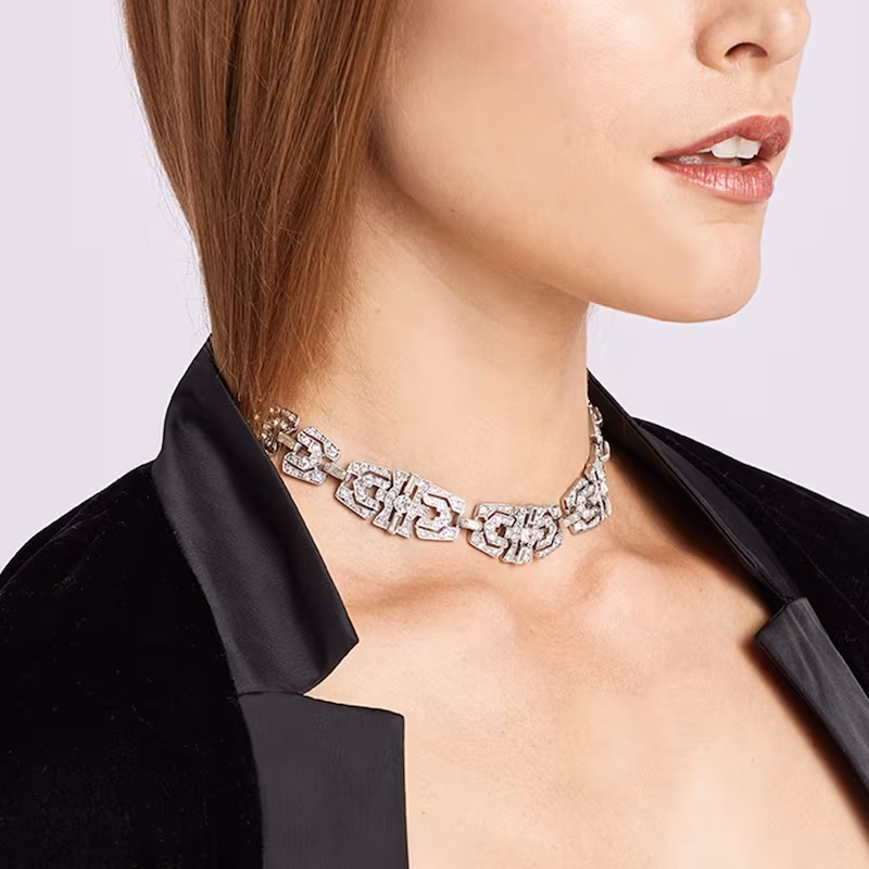 Ben-Amun Jewelry Pearl and Crystal Deco Swarovski for Bridal Wedding Anniversary Necklace