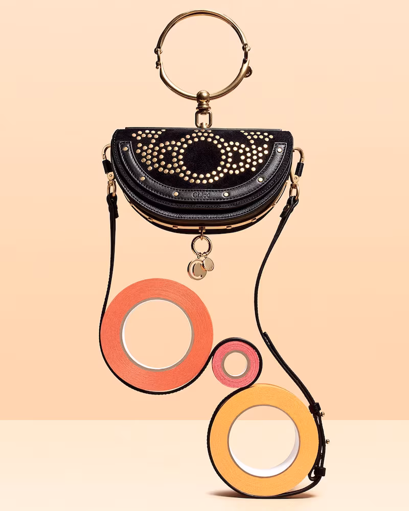 Chloé Nile Small Studded Bracelet Minaudiere Bag