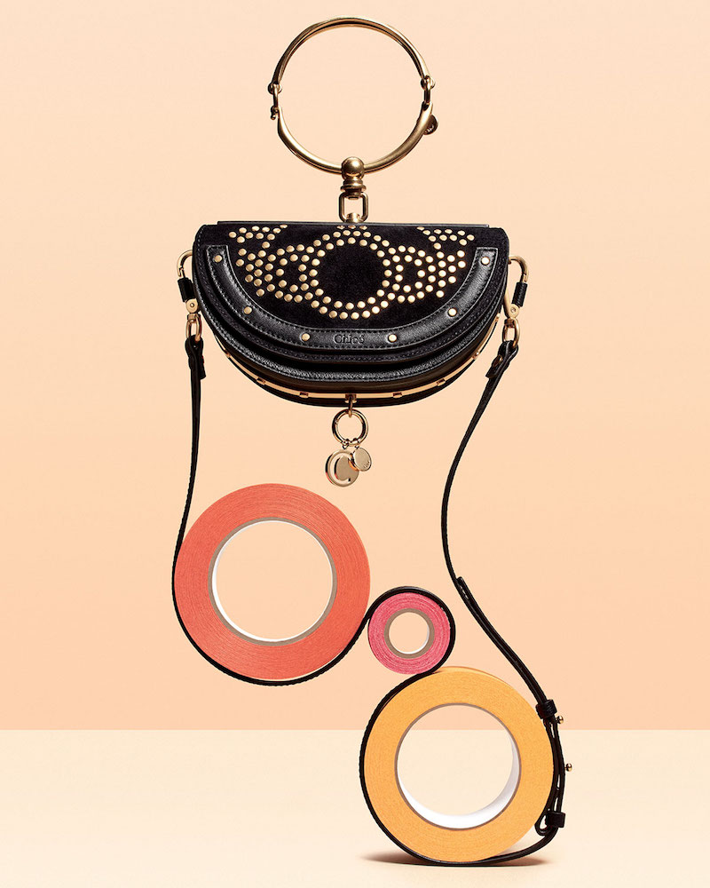 Chloé Nile Small Studded Bracelet Minaudiere Bag