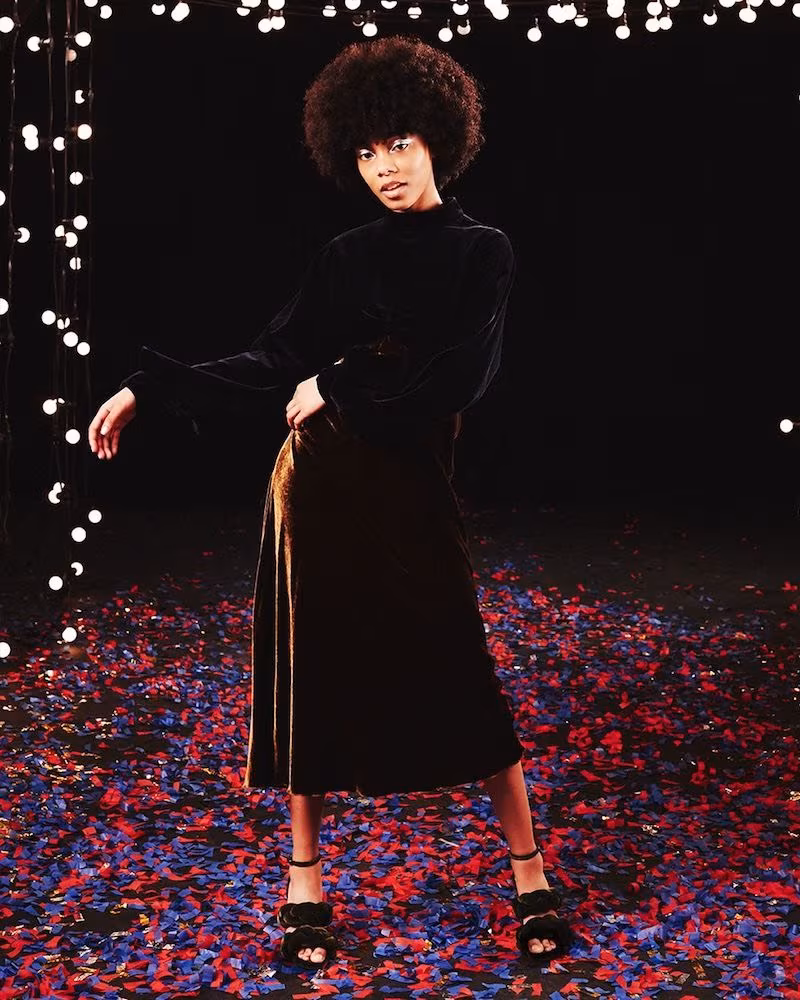 Dries Van Noten Dothan Puff-Sleeve Velvet Maxi Dress