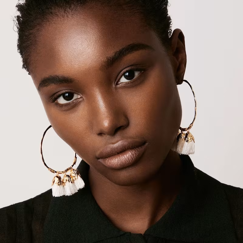 Elise Tsikis Choras Tassel-Drop Hoop Earrings