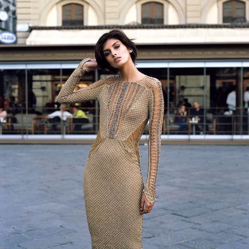 Julien Macdonald Embellished Knit Dress