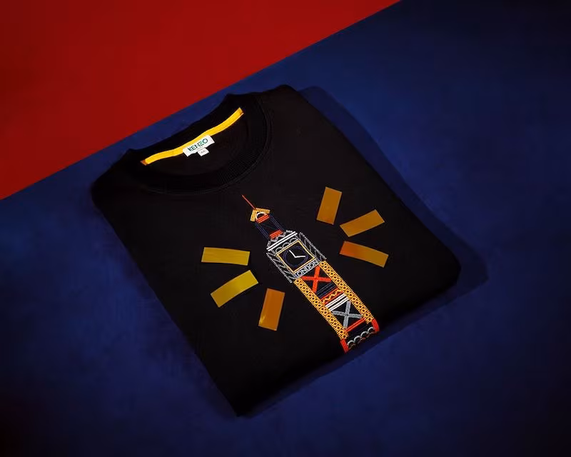 Kenzo Big Ben Cotton-Jersey Sweatshirt