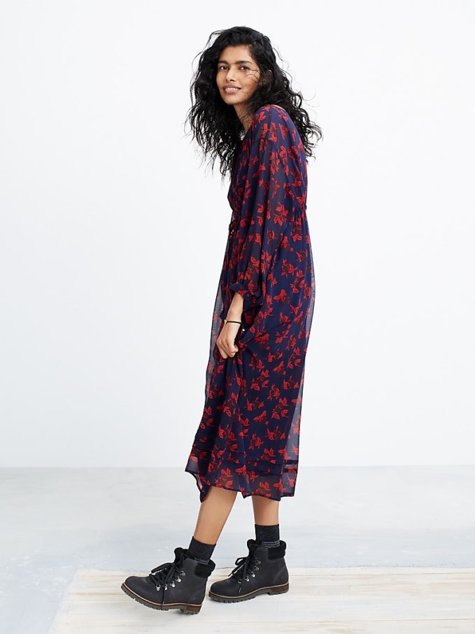 Madewell x No.6 Silk Magical Dress In Vintage Rose