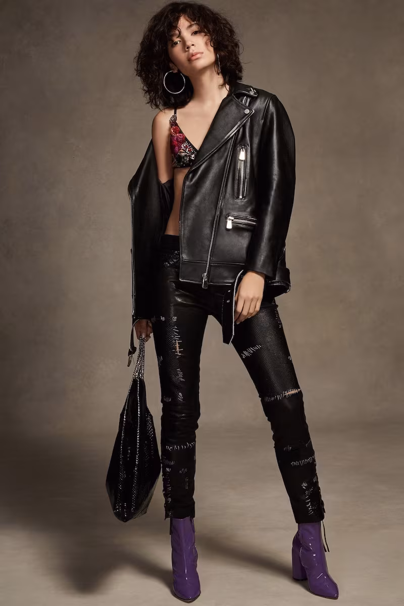 Margaux Lonnberg Classic Leather Moto Jacket