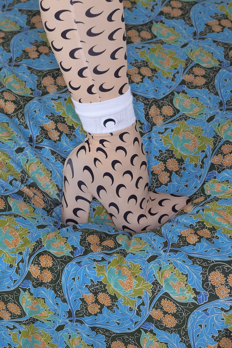 Marine Serre All Over Moon Sock Boots