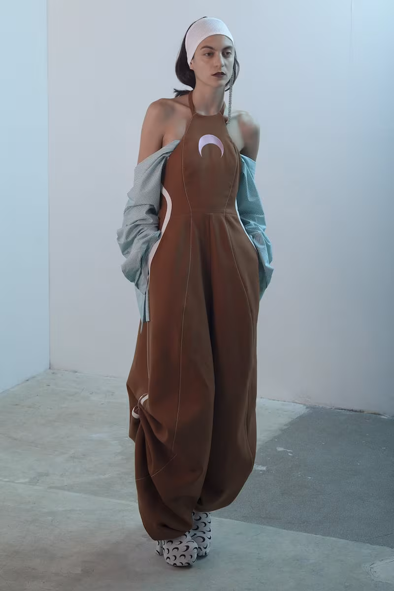 Marine Serre Wool Jumpsuit